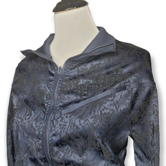 NIKE NSW Jacquard Track Blue Navy Jacket Athletic 940250-475 Womens Size Medium - Picture 5 of 8